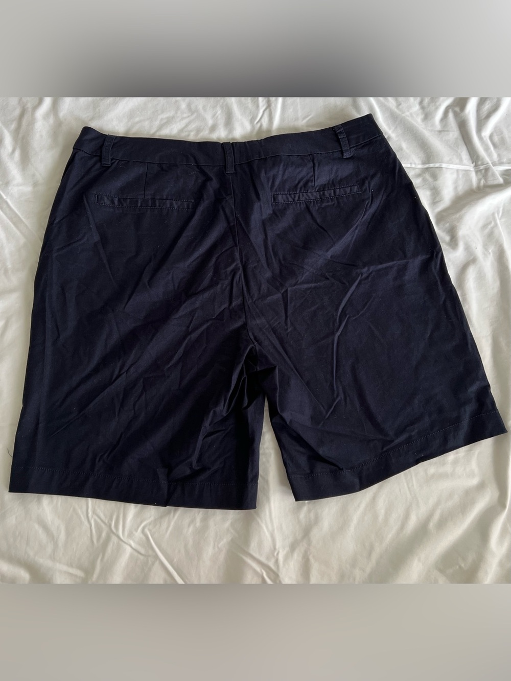 Matty M Men's Dark Navy Flat Front Shorts